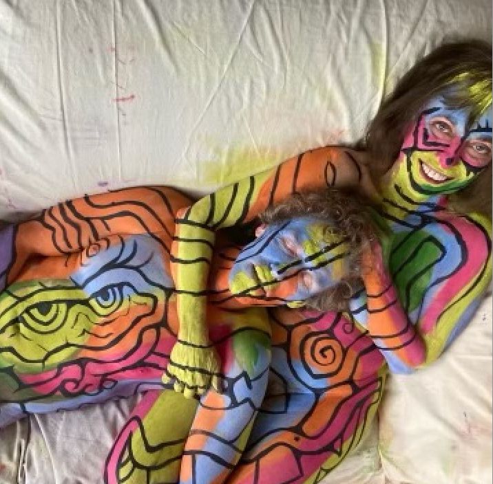 716px x 704px - I Stripped Down For Nude Body Painting At Age 75 â€” And So Did My Husband.  Here's How It Felt. | HuffPost HuffPost Personal
