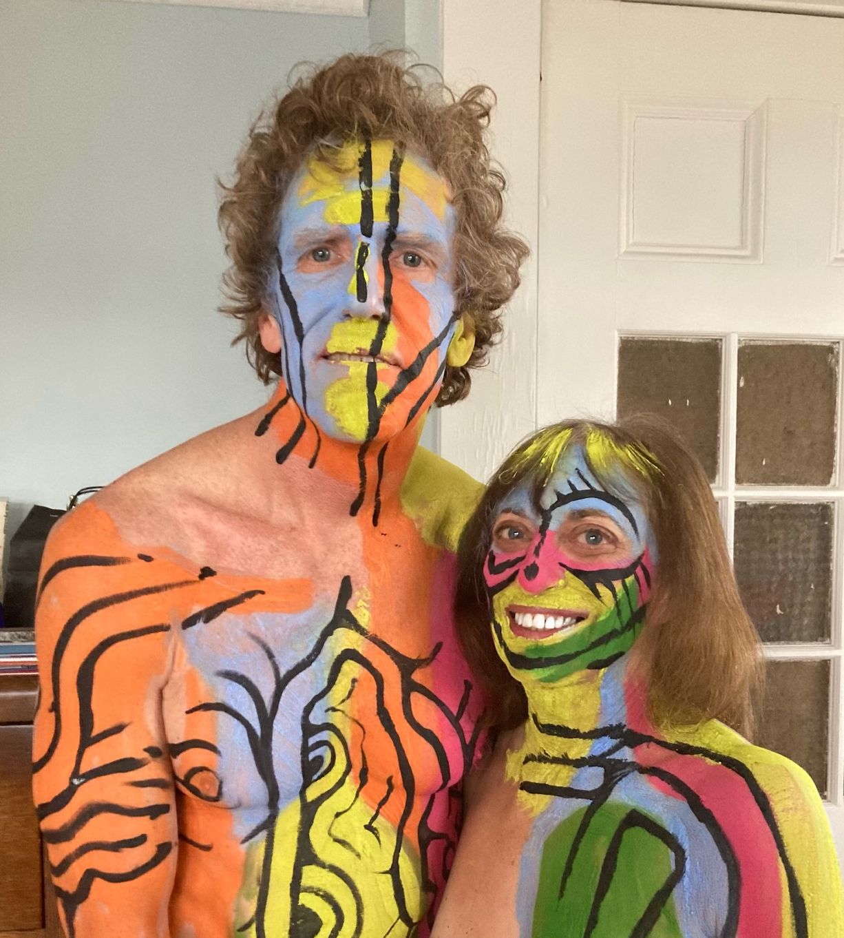 I Stripped Down For Nude Body Painting At Age 75 — And So Did My Husband pic
