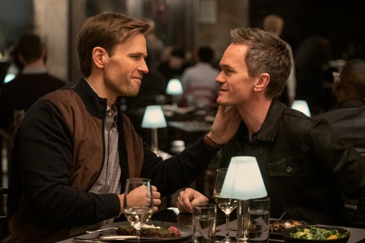 Dan Amboyer (left) and Neil Patrick Harris in Netflix's "Uncoupled."