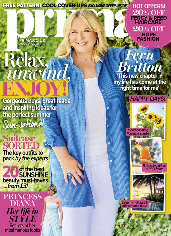 Fern Britton on the cover of Prima magazine