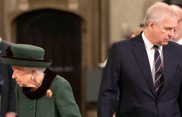 Prince Andrew pictured with his mother, Queen Elizabeth II, earlier this year