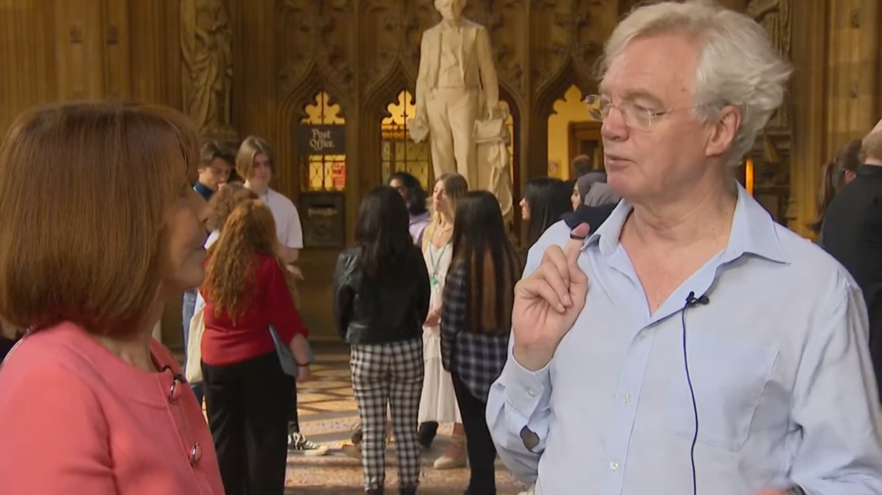 David Davis Looks Intensely Relaxed During Sky News Interview - Vimarsana News