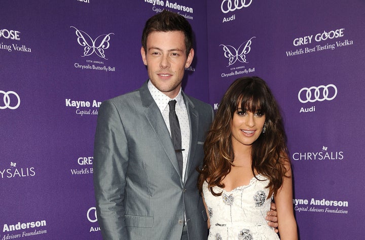 Cory Monteith (left) and Lea Michele in 2013.