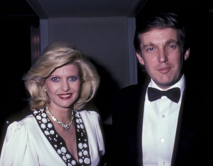 Donald Trump and Ivana Trump in 1985 at the Waldorf Hotel in New York City.