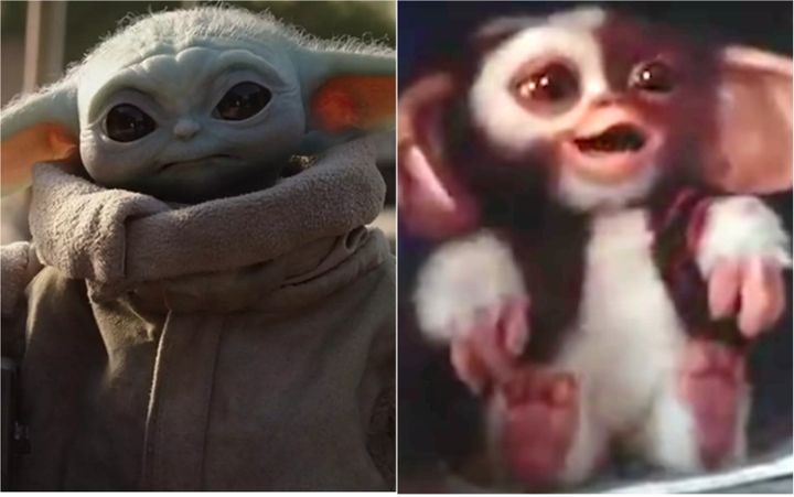 Baby Yoda, a.k.a. Grogu, and Gizmo the Mogwai