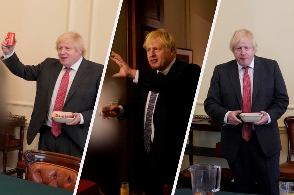 Images of Boris Johnson released in the Sue Gray report investigation into Partygate