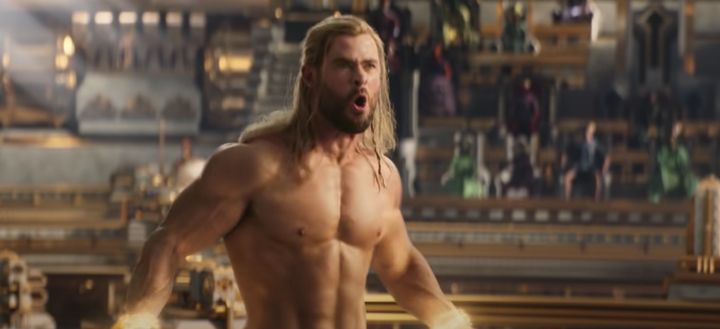 Chris Hemsworth as seen in the Thor: Love And Thunder trailer