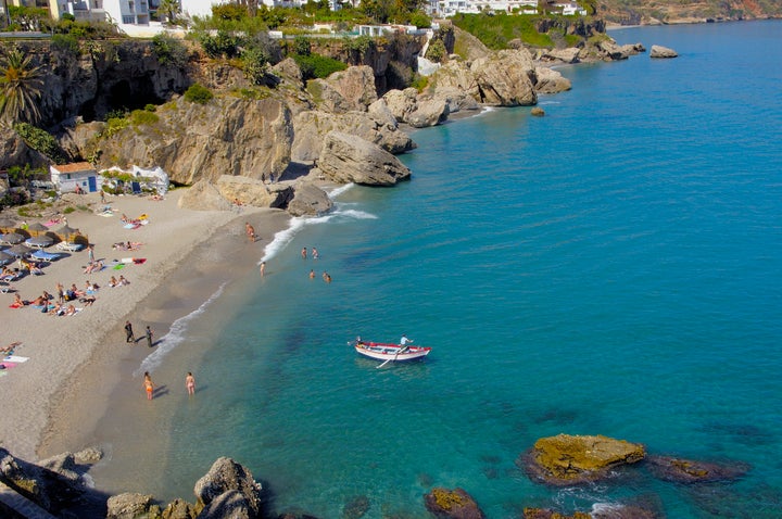 Playa de Calahonda, en Nerja, Málaga.