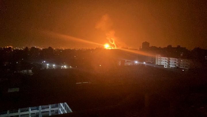  Εικόνα από την αεροπορική επιδρομή του Ισραήλ στην Γάζα