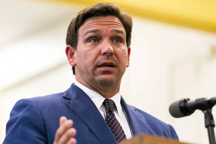 The biggest donation to the campaign of Florida Gov. Ron DeSantis (above) is from Robert Bigelow, a space entrepreneur and founder of Budget Suites of America.