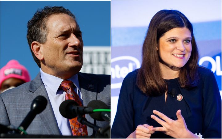 Rep. Haley Stevens (right) is battling Rep. Andy Levin for the Democratic nomination in Michigan's 11th Congressional District. Levin, who is Jewish, introduced a bill that would bar Israel from using U.S. aid to entrench the occupation of Palestinian lands conquered in 1967.
