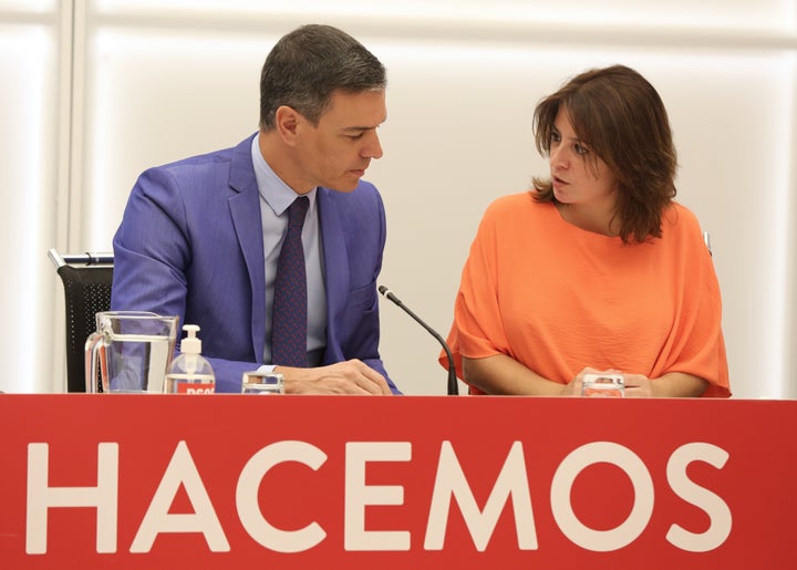 Pedro Sánchez y Lastra