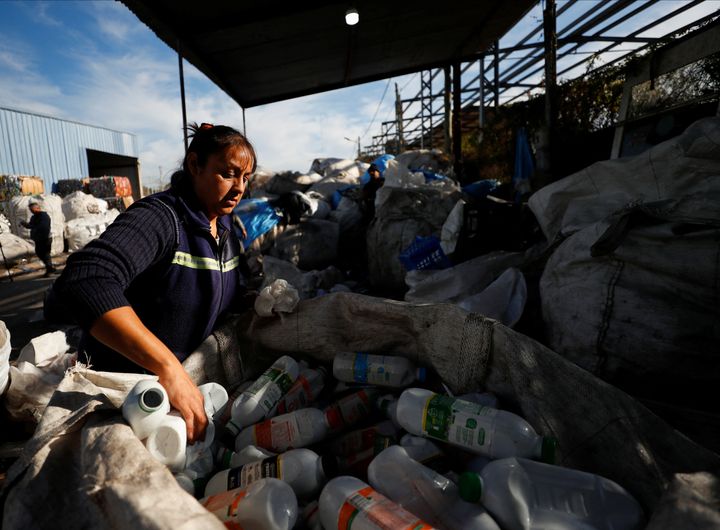 Η Πάολα Γκοδόι, 40 ετών, υπεύθυνη του συνεταιρισμού ανακύκλωσης Jovenes en Progreso.