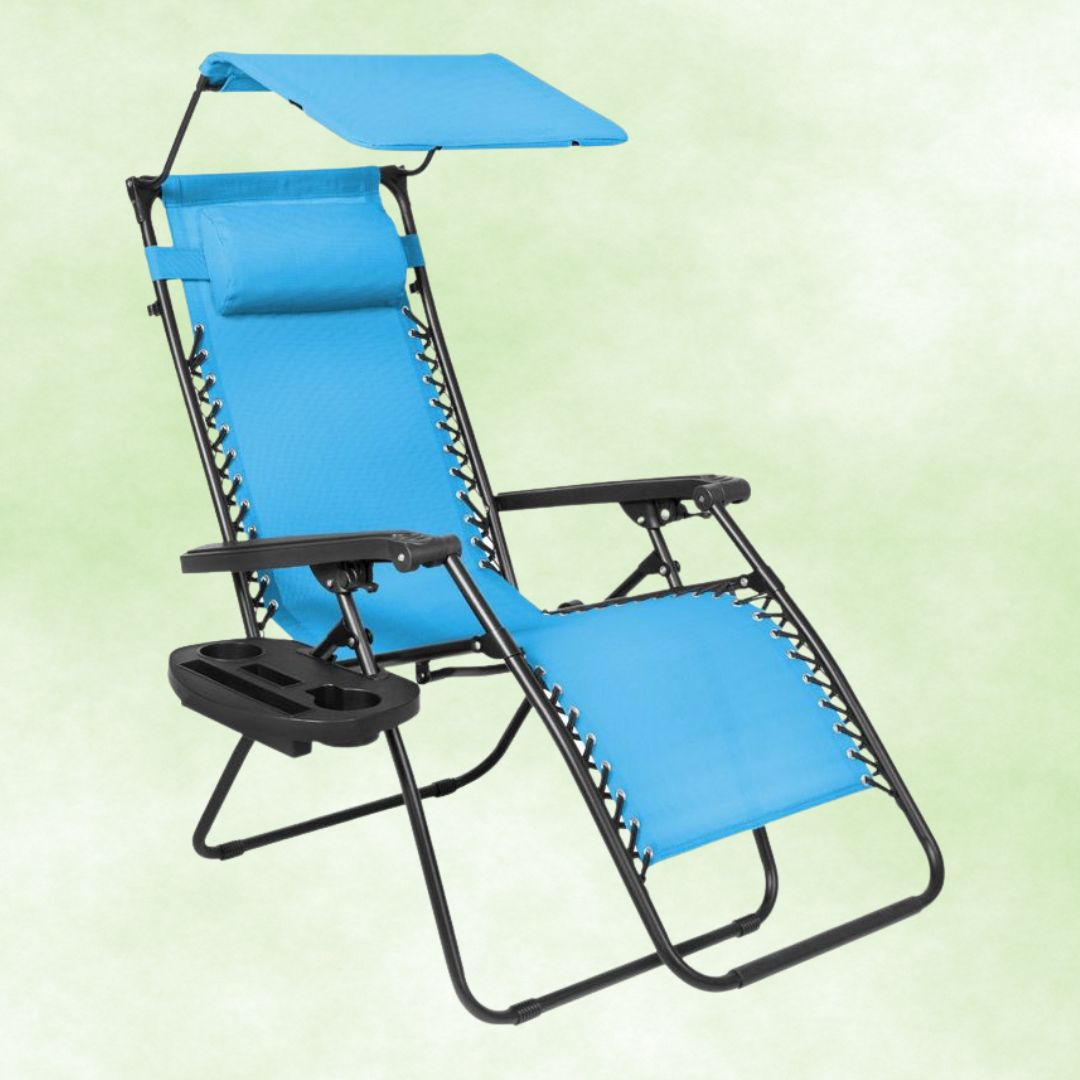 destination summer zero gravity chair in blue