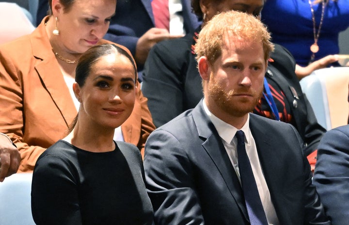 El príncipe Harry y Meghan Markle en el Día de Nelson Mandela celebrado en la Asamblea General de las Naciones Unidas en Nueva York.