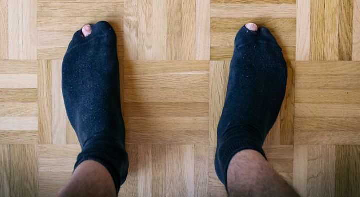A sad pair of socks.