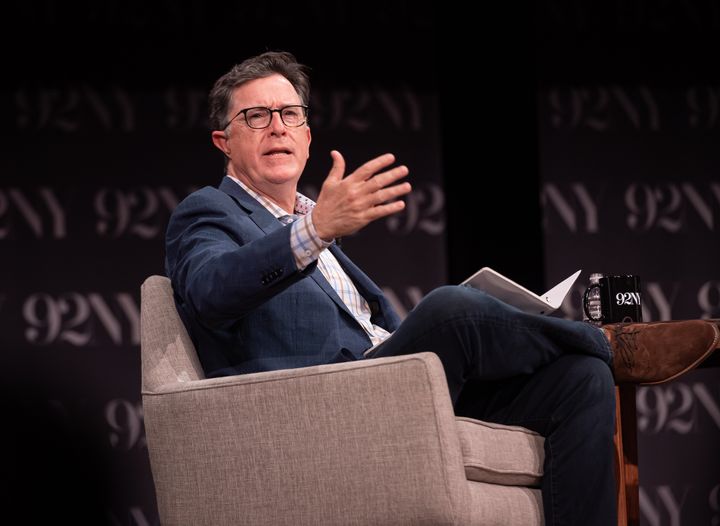 Stephen Colbert, pictured at a 92NY event on July 17, won't have to worry about his crew being charged after they were arrested while filming a segment at the Capitol.