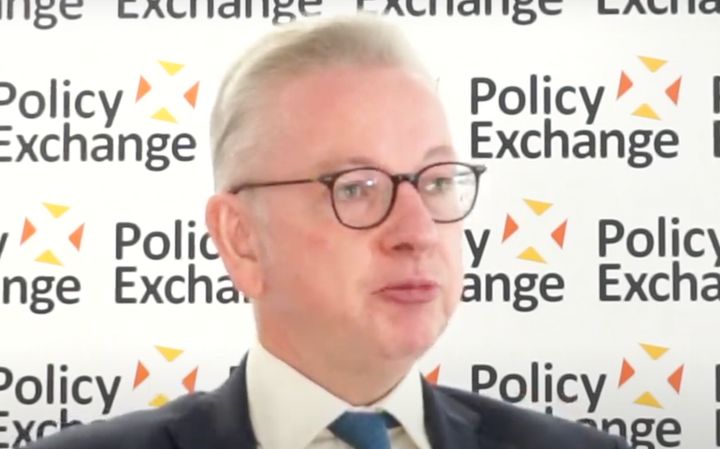 Michael Gove speaking at Policy Exchange on Tuesday afternoon.