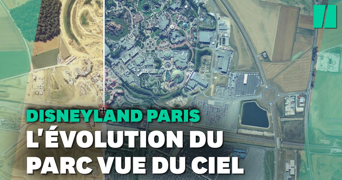 Disneyland Paris is 30 years old and its metamorphosis can even be seen from the sky