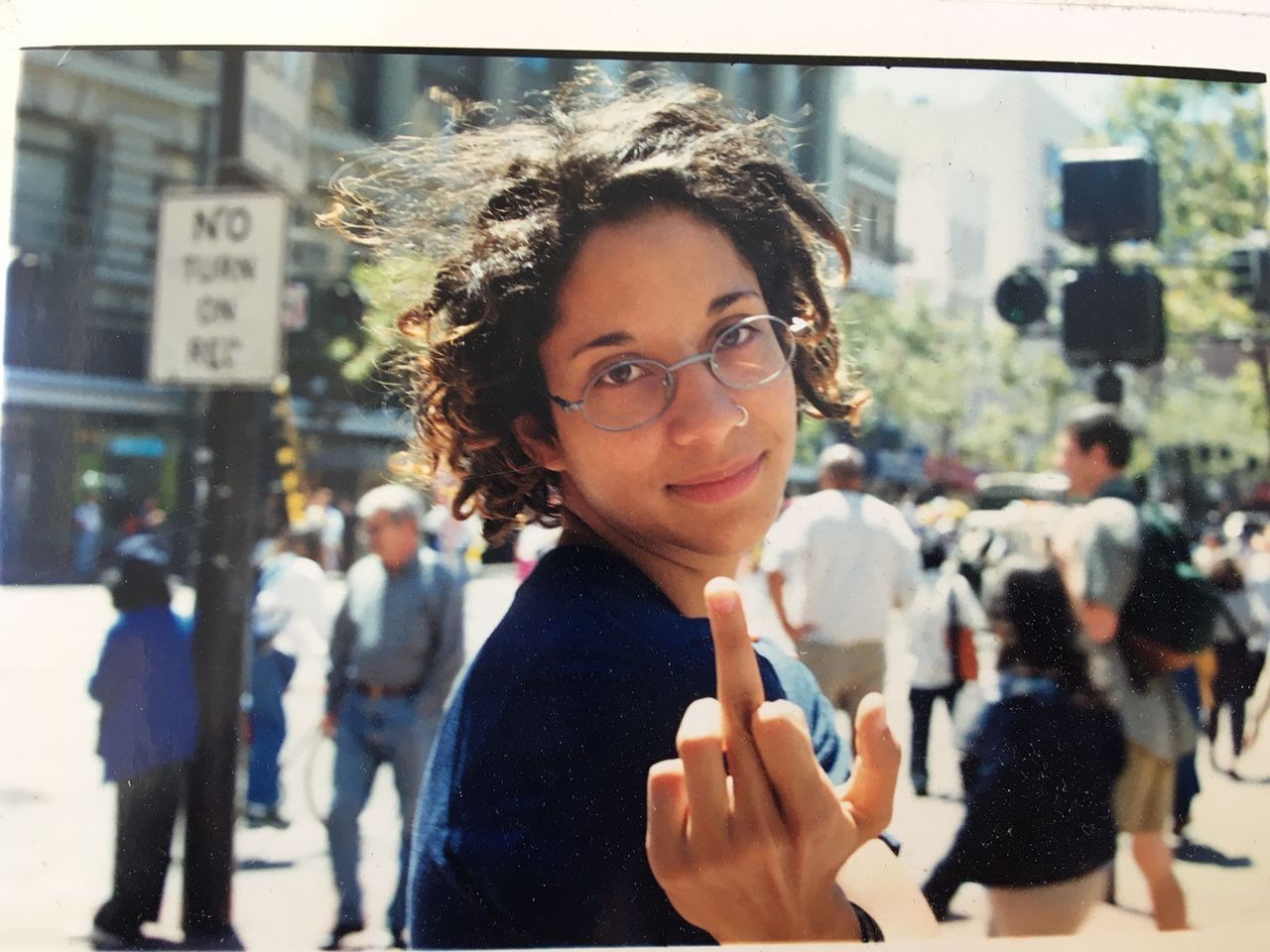 Sushila Mesquita in New York City, the week after Ladyfest in 2000.