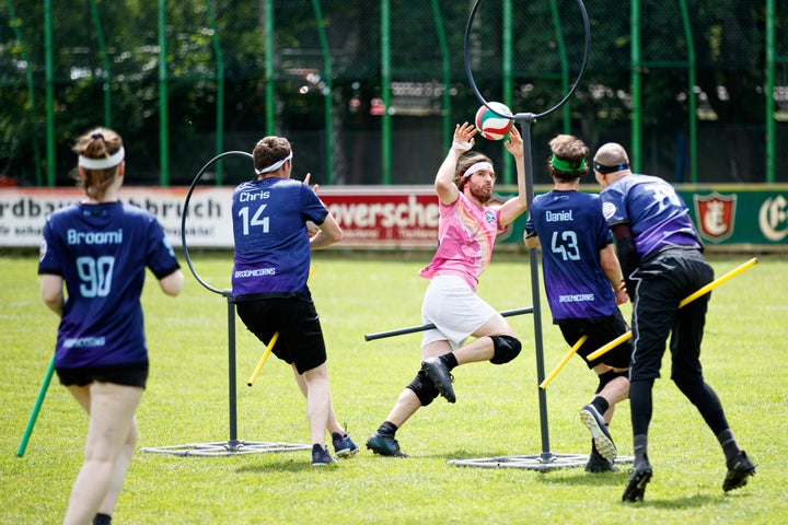 A game of quadball in Germany.