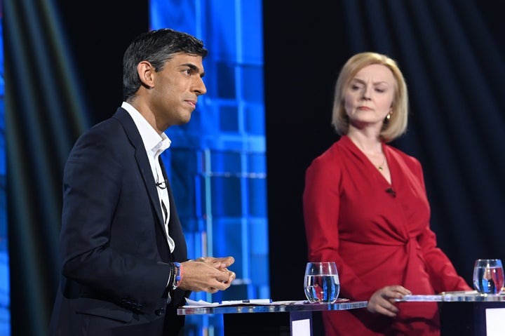 Sunak y Truss en un reciente debate