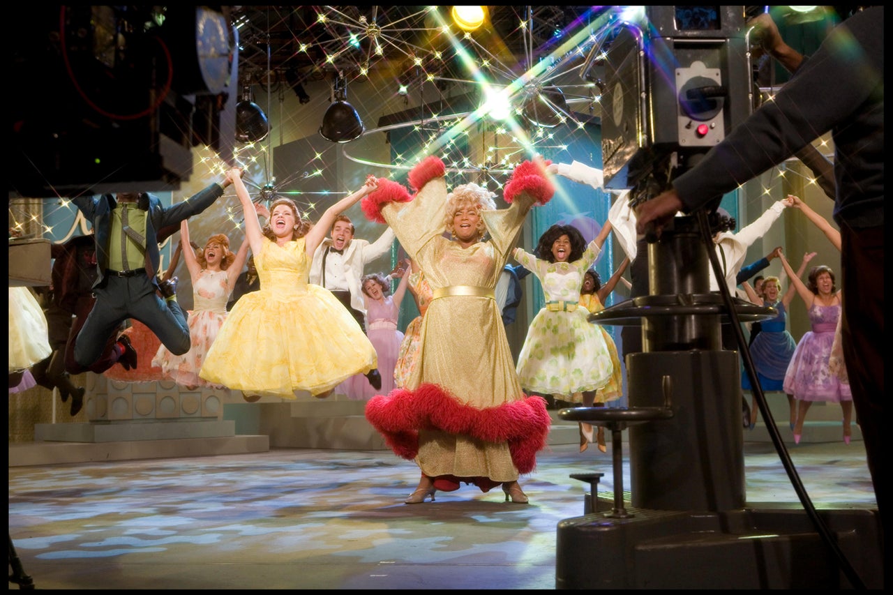 Queen Latifah, center, in the 2007 film "Hairspray."