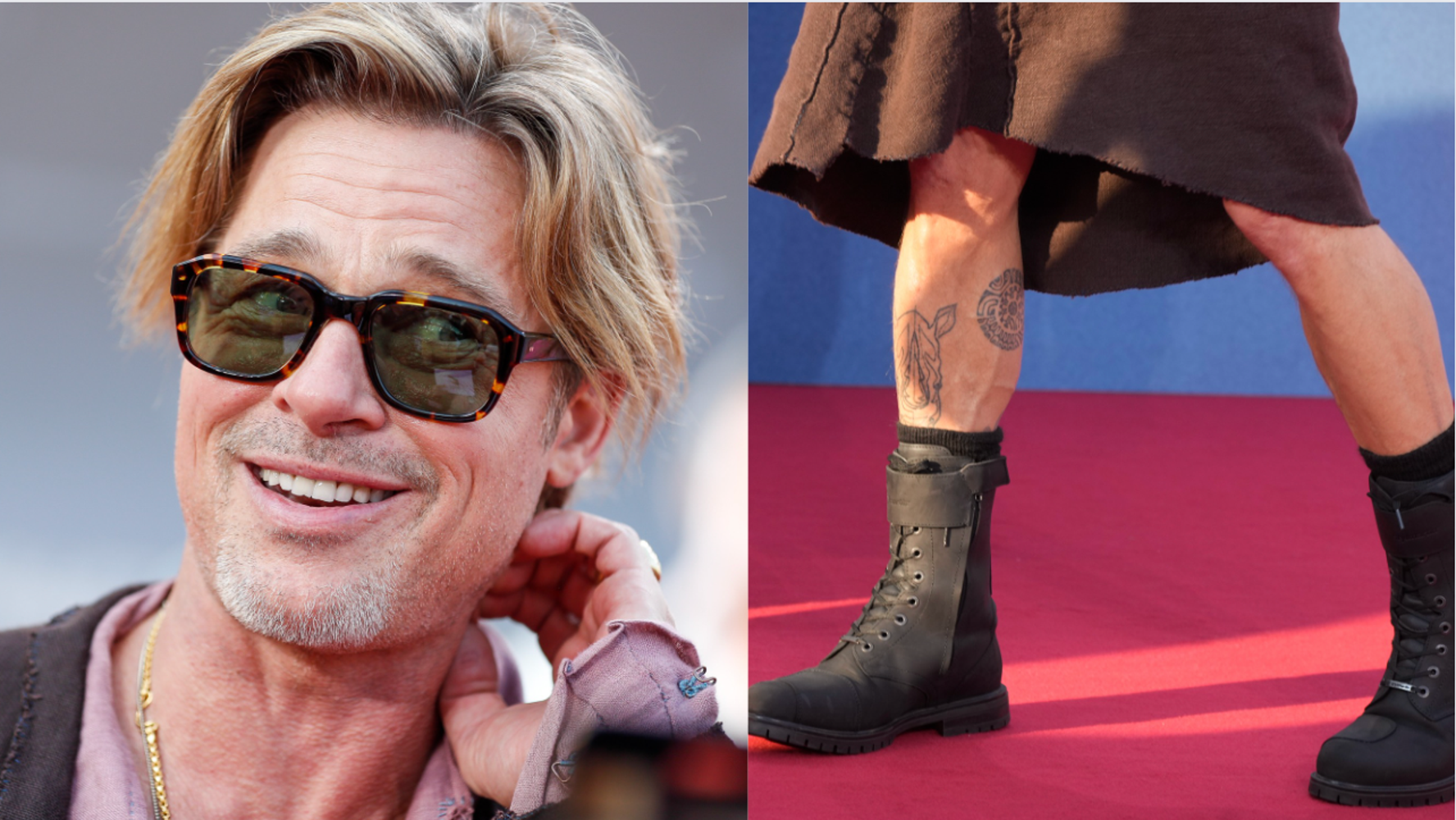 Brad Pitt Had The Best Response To Why He Wore A Skirt To Movie Premiere Brad Pitt Had The Best Response To Why He Wore A Skirt To Movie Premiere