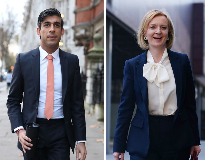Undated file photos of Rishi Sunak and Liz Truss who have made it through to the final two in the Tory leadership race, with Penny Mordaunt eliminated from the contest after the final round of voting by MPs. Issue date: Wednesday July 20, 2022.