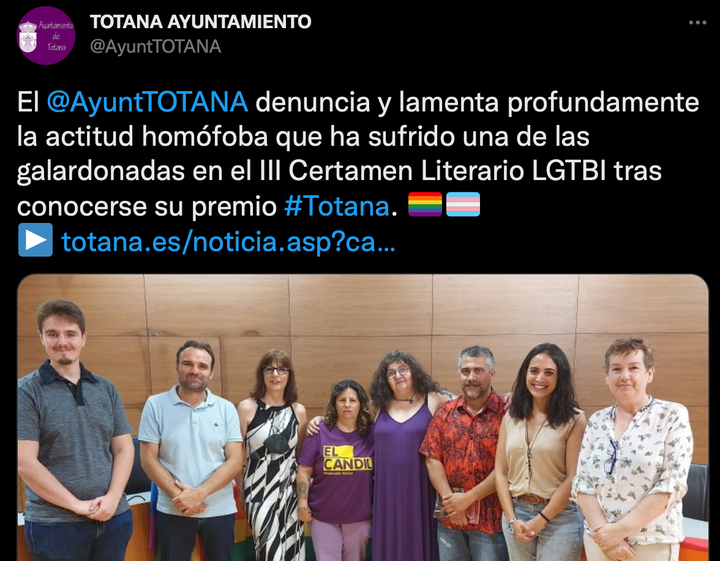 Captura de un tuit.