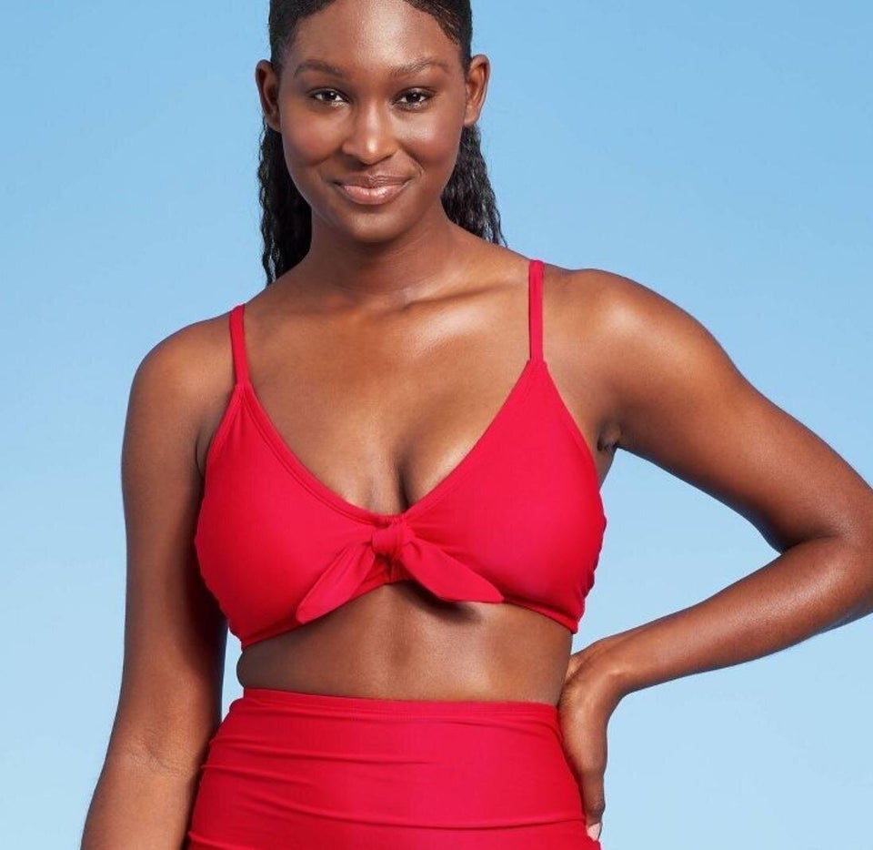 Target red bathing suit sales top