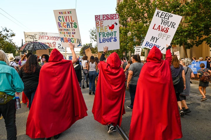 Manifestación a favor del aborto en Estados Unidos.