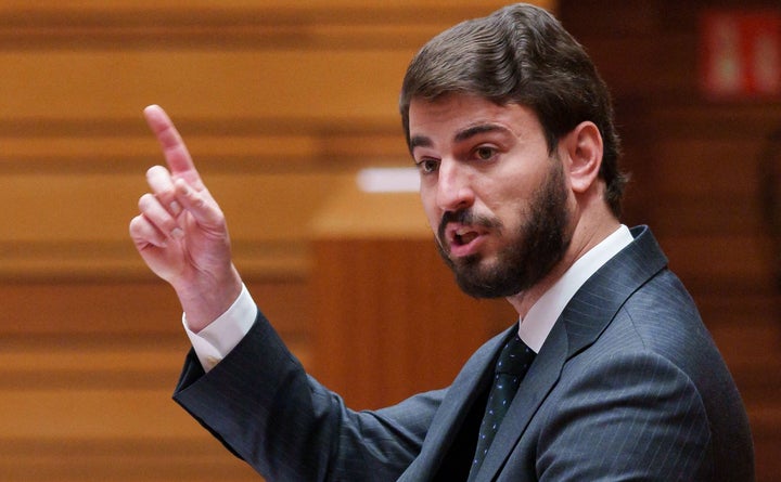 Juan García-Gallardo, vicepresidente de Castilla y León, en el Parlamento autonómico.