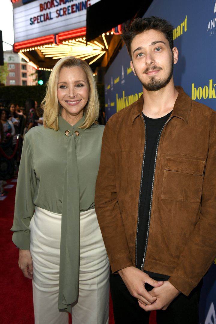 Lisa with her son Julian Stern in 2019