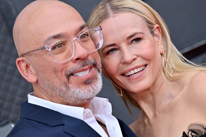 Handler and Koy attend the 64th annual Grammy awards on April 3 in Las Vegas. 