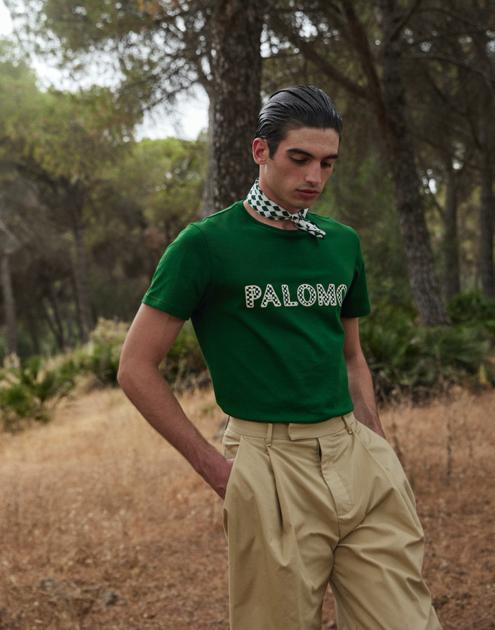 Camiseta de la colección de Palomo Spain para Correos.