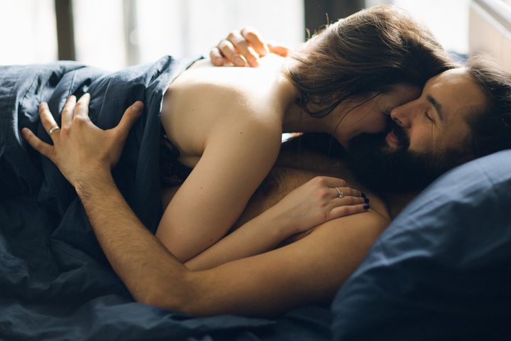 Satisfied couples embrace the quickie. 