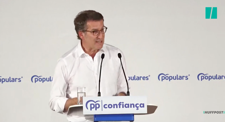 Alberto Núñez Feijóo, en un acto del PP.