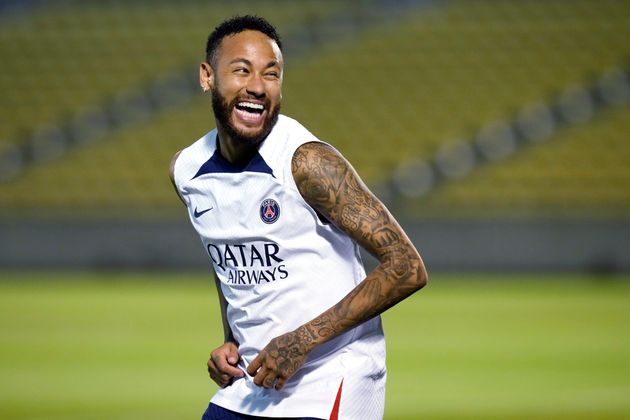 Le footballeur brésilien Neymar, ici le 22 juillet 2022, a indiqué vouloir rester au PSG.