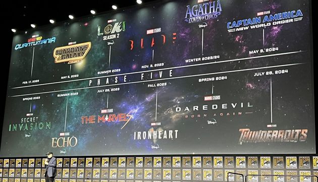 Kevin Feige, grand manitou du MCU, a dévoilé la phase 5 avec ses habituelles frises chronologiques.