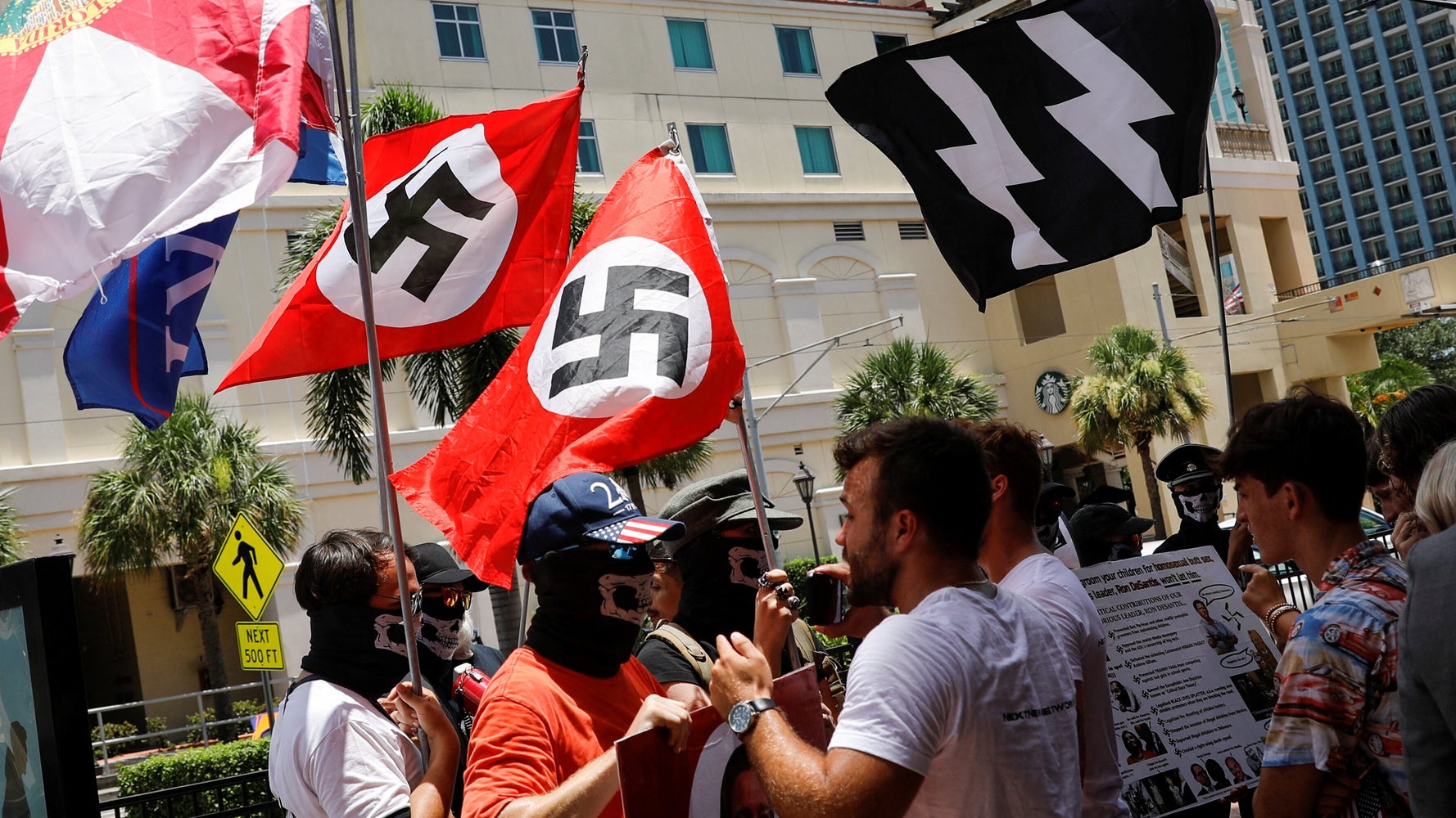 Right-Wing Florida Confab Rips Swastika-Waving Neo-Nazis, Gov. DeSantis Keeps Mum Right-Wing Florida Confab Rips Swastika-Waving Neo-Nazis, Gov. DeSantis Keeps Mum