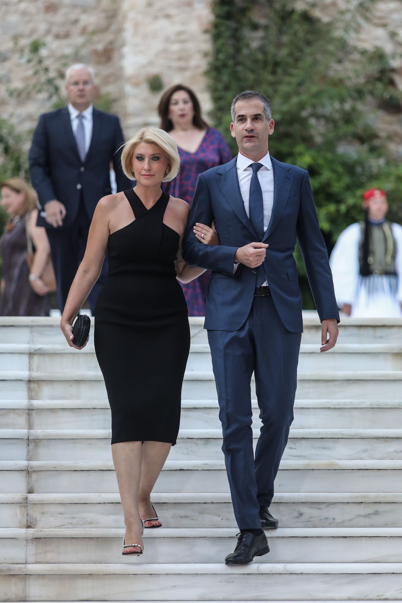 Ο Δήμαρχος της Αθήνας, Κώστας Μπακογιάννης, με την σύζυγό του, δημοσιογράφο Σία Κοσιώνη.