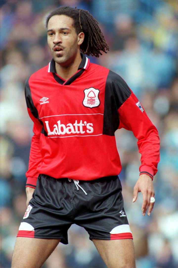 Jason Lee pictured playing for Nottingham Forest in the nineties (Photo by Aubrey Washington/EMPICS via Getty Images)