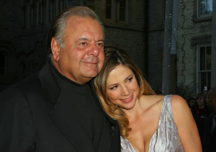 Mira Sorvino, right and father Paul Sorvino attend the premiere of "Reservation Road" during the Toronto International Film Festival in Toronto, Thursday, Sept. 13, 2007. (AP Photo/Kathleen Voege, File)