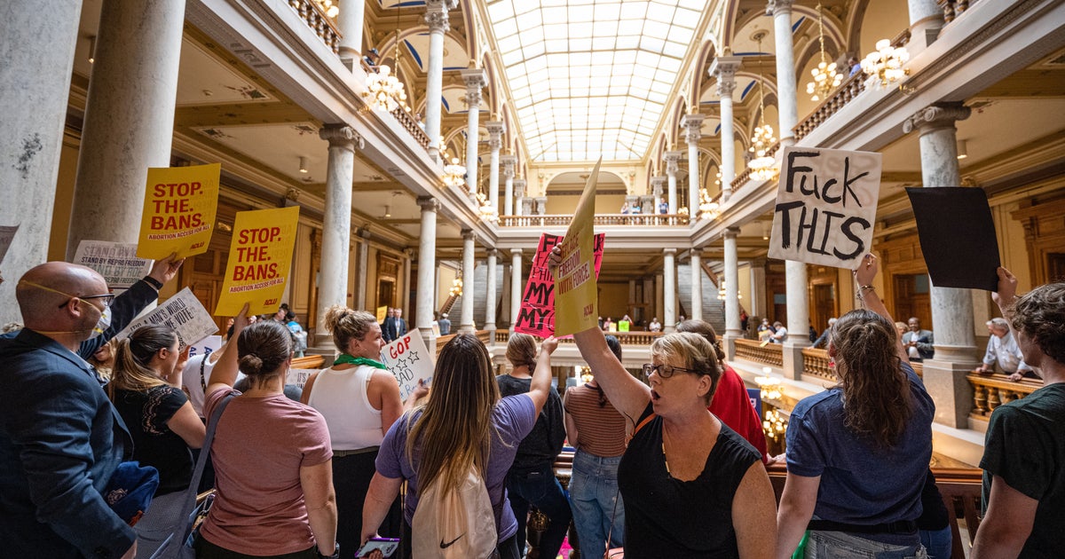 Protesters Descend On Indiana Statehouse As Abortion-Banning Process ...