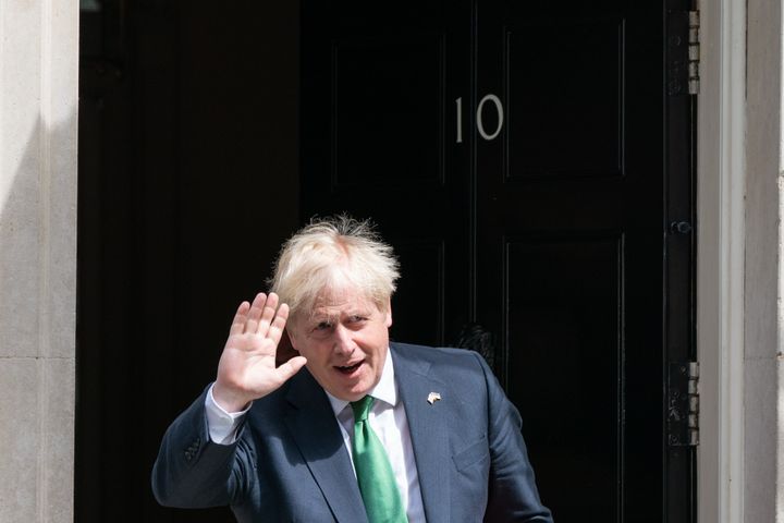 Prime minister Boris Johnson leaves 10 Downing Street