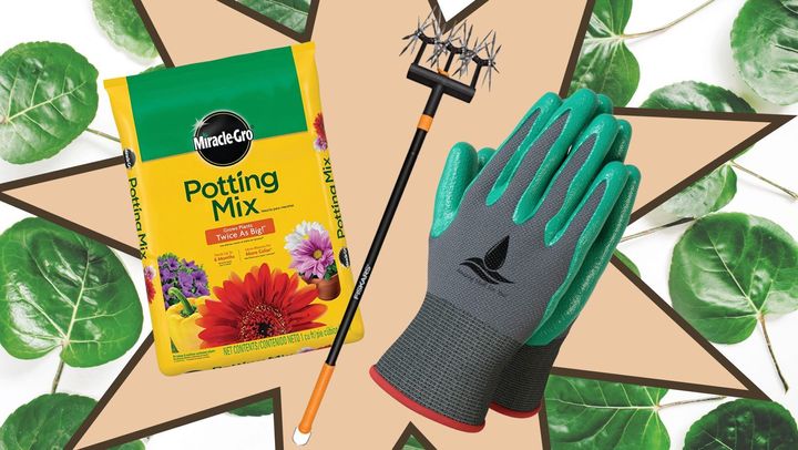 Cultivate veggies, herbs or plants in the most limited of spaces with this highly rated potting soil, a hand-held soil cultivator and a pair of breathable garden gloves. 