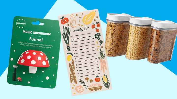 A <a href="https://www.amazon.com/OTOTO-Magic-Mushroom-Foldable-Dishwasher-Safe/dp/B07YN9HFF7?tag=griffinwynne-20&ascsubtag=62ded24de4b0a6852c3ac04a%2C-1%2C-1%2Cd%2C0%2C0%2Chp-fil-am%3D0%2C0%3A0%2C0%2C0%2C0" target="_blank" role="link" data-amazon-link="true" rel="sponsored" class=" js-entry-link cet-external-link" data-vars-item-name="foldable funnel" data-vars-item-type="text" data-vars-unit-name="62ded24de4b0a6852c3ac04a" data-vars-unit-type="buzz_body" data-vars-target-content-id="https://www.amazon.com/OTOTO-Magic-Mushroom-Foldable-Dishwasher-Safe/dp/B07YN9HFF7?tag=griffinwynne-20&ascsubtag=62ded24de4b0a6852c3ac04a%2C-1%2C-1%2Cd%2C0%2C0%2Chp-fil-am%3D0%2C0%3A0%2C0%2C0%2C0" data-vars-target-content-type="url" data-vars-type="web_external_link" data-vars-subunit-name="article_body" data-vars-subunit-type="component" data-vars-position-in-subunit="0">foldable funnel</a>, <a href="https://www.amazon.com/Corner-Tear-Off-Features-Attachable-Hand-Painted/dp/B08GHX2F3X/ref=asc_df_B08GHX2F3X/?tag=griffinwynne-20&linkCode=df0&hvadid=475792706120&hvpos=&hvnetw=g&hvrand=10177175413049766848&hvpone=&hvptwo=&hvqmt=&hvdev=c&hvdvcmdl=&hvlocint=&hvlocphy=9007312&hvtargid=pla-1025603830505&psc=1&ascsubtag=62ded24de4b0a6852c3ac04a%2C-1%2C-1%2Cd%2C0%2C0%2Chp-fil-am%3D0%2C0%3A0%2C0%2C0%2C0" target="_blank" role="link" data-amazon-link="true" rel="sponsored" class=" js-entry-link cet-external-link" data-vars-item-name="magnetic shopping pad" data-vars-item-type="text" data-vars-unit-name="62ded24de4b0a6852c3ac04a" data-vars-unit-type="buzz_body" data-vars-target-content-id="https://www.amazon.com/Corner-Tear-Off-Features-Attachable-Hand-Painted/dp/B08GHX2F3X/ref=asc_df_B08GHX2F3X/?tag=griffinwynne-20&linkCode=df0&hvadid=475792706120&hvpos=&hvnetw=g&hvrand=10177175413049766848&hvpone=&hvptwo=&hvqmt=&hvdev=c&hvdvcmdl=&hvlocint=&hvlocphy=9007312&hvtargid=pla-1025603830505&psc=1&ascsubtag=62ded24de4b0a6852c3ac04a%2C-1%2C-1%2Cd%2C0%2C0%2Chp-fil-am%3D0%2C0%3A0%2C0%2C0%2C0" data-vars-target-content-type="url" data-vars-type="web_external_link" data-vars-subunit-name="article_body" data-vars-subunit-type="component" data-vars-position-in-subunit="1">magnetic shopping pad</a> and <a href="https://www.amazon.com/OXO-Grips-Airtight-Cereal-Dispenser/dp/B01BN8TEP4?tag=griffinwynne-20&ascsubtag=62ded24de4b0a6852c3ac04a%2C-1%2C-1%2Cd%2C0%2C0%2Chp-fil-am%3D0%2C0%3A0%2C0%2C0%2C0" target="_blank" role="link" data-amazon-link="true" rel="sponsored" class=" js-entry-link cet-external-link" data-vars-item-name="easy-close food containers" data-vars-item-type="text" data-vars-unit-name="62ded24de4b0a6852c3ac04a" data-vars-unit-type="buzz_body" data-vars-target-content-id="https://www.amazon.com/OXO-Grips-Airtight-Cereal-Dispenser/dp/B01BN8TEP4?tag=griffinwynne-20&ascsubtag=62ded24de4b0a6852c3ac04a%2C-1%2C-1%2Cd%2C0%2C0%2Chp-fil-am%3D0%2C0%3A0%2C0%2C0%2C0" data-vars-target-content-type="url" data-vars-type="web_external_link" data-vars-subunit-name="article_body" data-vars-subunit-type="component" data-vars-position-in-subunit="2">easy-close food containers</a> to keep the peace in your kitchen.