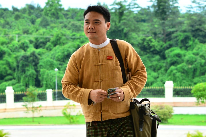 Phyo Zeya Thaw, a lawmaker of Myanmar's National League for Democracy, arrives at the Myanmar parliament in Naypyitaw, Myanmar, on Aug. 19, 2015. A Myanmar military spokesperson announced on June 3, 2022, that Phyo Zeya Thaw, a 41-year-old former lawmaker from ousted leader Aung San Suu Kyi’s party, and Kyaw Min Yu, a veteran pro-democracy activist better known as Ko Jimmy, would be executed for violating the country’s counterterrorism law.(AP Photo)