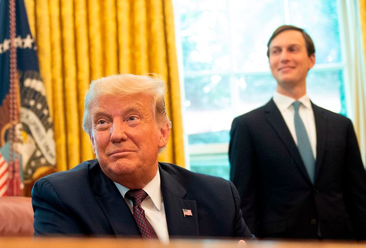 Donald Trump and Jared Kushner in the Oval Office on Sept. 11, 2020.